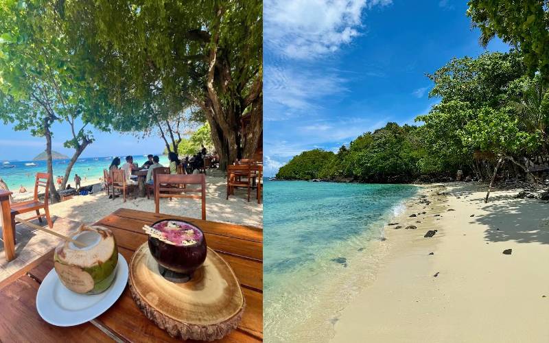 The beauty and drinks of Banana Beach Phuket.