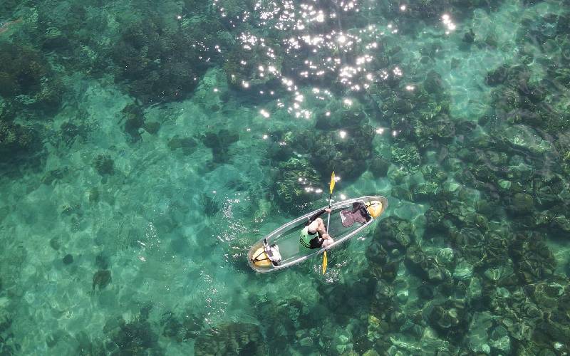 Banana Beach Top Instagram Beach with kayaking fun.