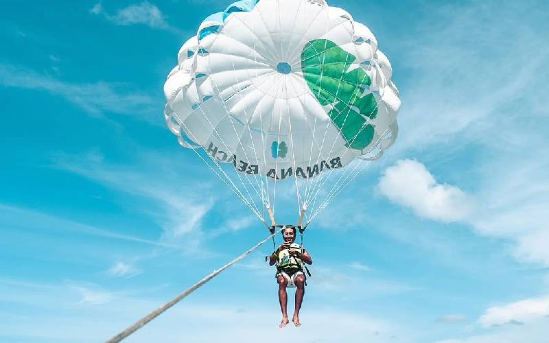 Eco Beach in Phuket fun with Parasailing adventures.